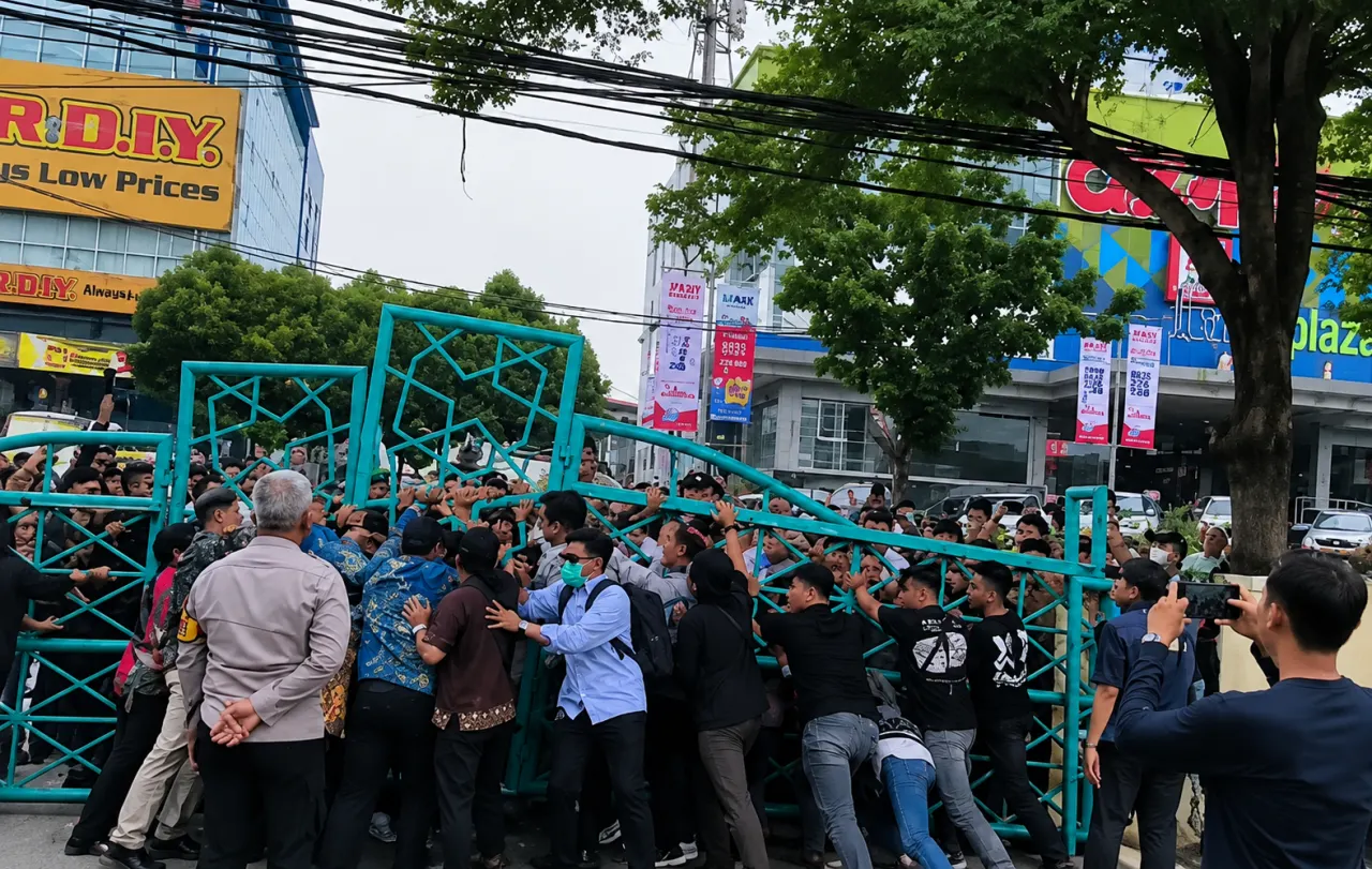 Kericuhan di Depan SDIP Pamulang